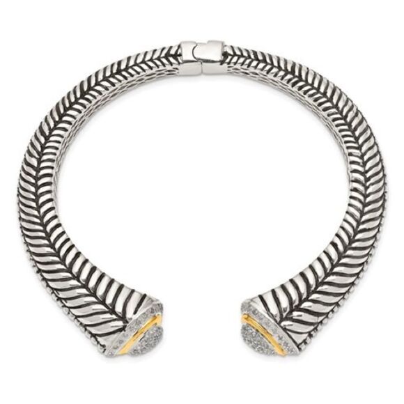 New with Tags Shey Couture 1/2 Carat Diamond Cuff Bangle - Picture 4 of 4